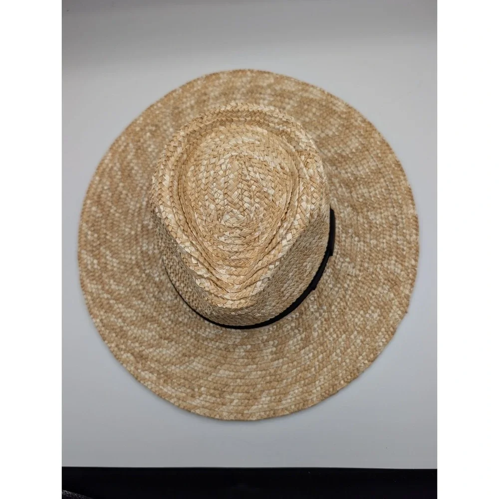 Brixton Joanna Women's Straw Hat XS Honey Wide Brim Fedora UPF 50+ NWT